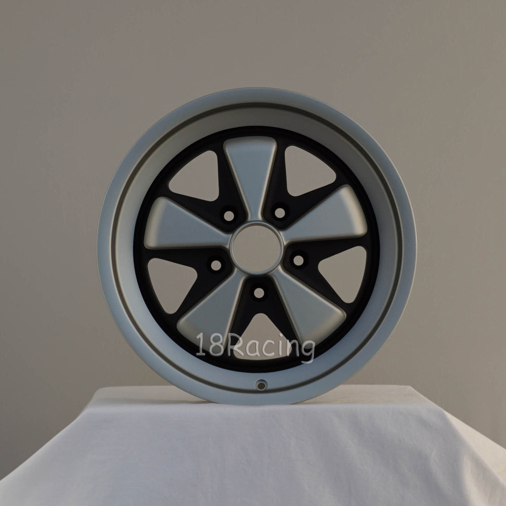 Linea Corse Wheel PSD 17X7.5  5X130  35 71.6 FOX 1 Gray With Matte Black No Cap