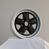 Linea Corse Wheel PSD 17X9  5X130 16  71.6 FOX 3 Flat Black With Steel Grey Lip No Cap