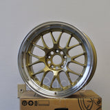 Rota Wheels MXR-F 1885 5x100 44 73 Gold with Polish Lip