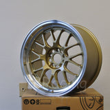 Rota Wheels MXR-F 1885 5x100 44 73 Gold with Polish Lip