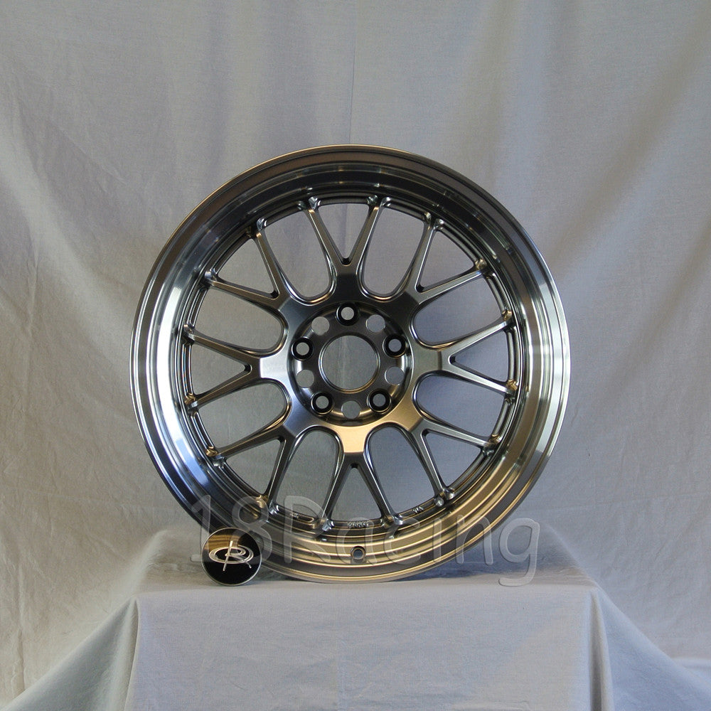Rota Wheels MXR-F 1885 5x100 44 73 Hyperblack with Polish Lip