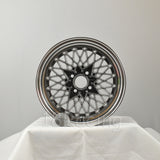 Rota Wheels Os Mesh 1570 4X95.25 25 57.1 Hyperblack with Polish Lip