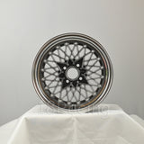 Rota Wheels Os Mesh 1570 4X100 35 67.1 Hyperblack with Polish Lip