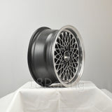 Rota Wheels Os Mesh 1570 4X95.25 25 57.1 Hyperblack with Polish Lip