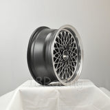 Rota Wheels Os Mesh 1570 4X100 35 67.1 Hyperblack with Polish Lip
