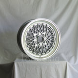 Rota Wheels Os Mesh 1570 4X100 35 67.1 Silver with Polish Lip