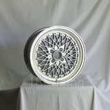 Rota Wheels Os Mesh 1570 4X95.25 25 57.1 Silver with Polish Lip
