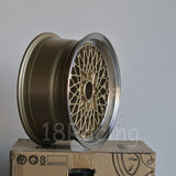Rota Wheels Os Mesh 1570 4X100 25 57.1 Gold with Polish Lip