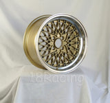 Rota Wheels Os Mesh 1580 4X100 20 67.1 Gold with Polish Lip