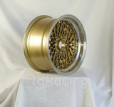 Rota Wheels Os Mesh 1580 4X100 20 67.1 Gold with Polish Lip