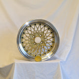 Rota Wheels Os Mesh 1580 4X100 20 67.1 Tommy Gold with Polish Lip