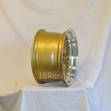 Rota Wheels Os Mesh 1580 4X100 20 67.1 Tommy Gold with Polish Lip