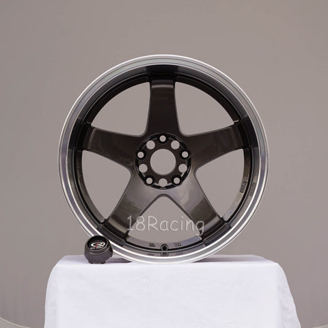 Rota Wheels P-45 R 1812 5X114.3 20  73 Gunmetal with Polish Lip.