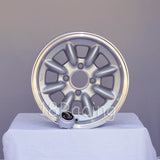 Rota Wheels RB 1380 4X100 20 67.1 Silver with Polish Lip
