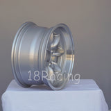 Rota Wheels RB 1380 4X100 4 67.1 Silver with Polish Lip