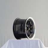 Rota Wheels RB 1380 4X100 20 67.1 Black with Polish Lip