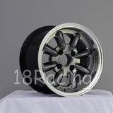 Rota Wheels RB 1380 4X114.3 4 73 Hyperblack with Polish Lip