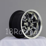 Rota Wheels RB 1380 4X114.3 4 73 Hyperblack with Polish Lip