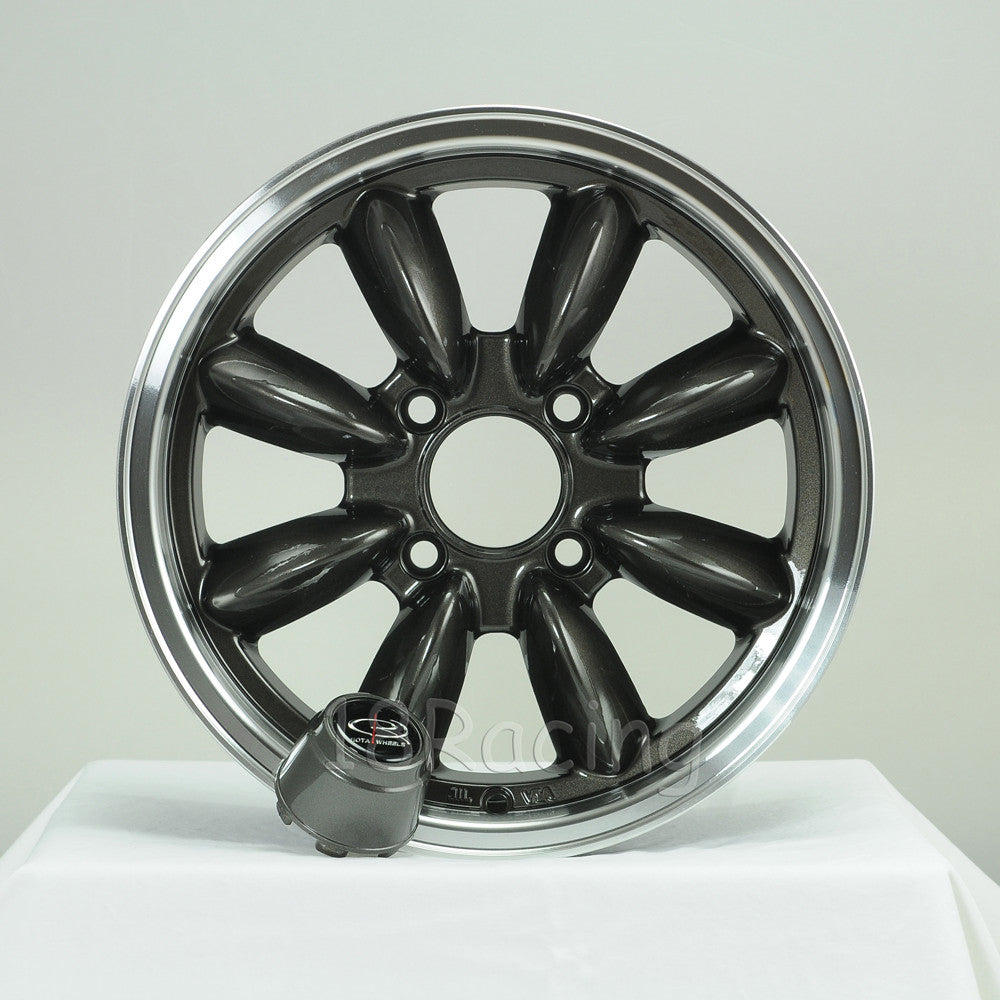 Rota Wheels RB 1580 4X110 20 73 Gunmetal with Polish Lip