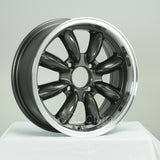 Rota Wheels RB 1580 4X110 20 73 Gunmetal with Polish Lip