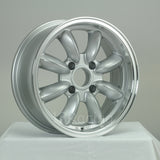 Rota Wheels RB 1560 4X108 15 73 Silver with Polish Lip