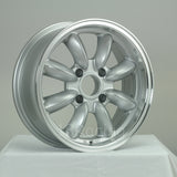 Rota Wheels RB 1560 4X95.25 25 57.1 Silver with Polish Lip