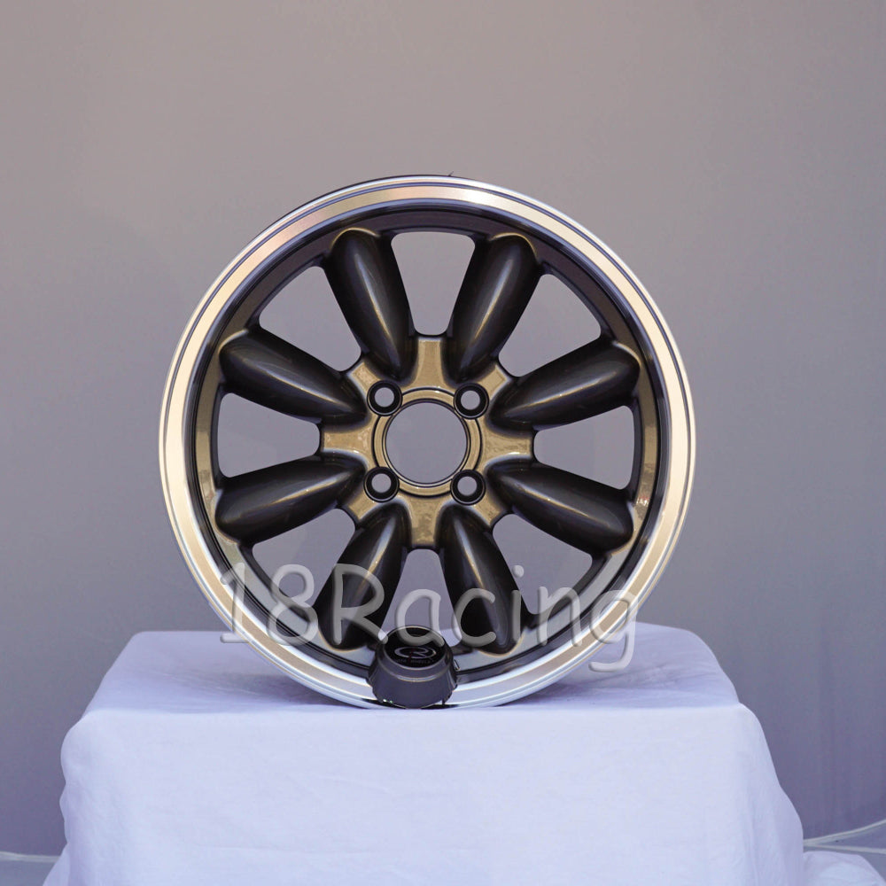 Rota Wheels RB 1560 4X114.3 25 73 Bronze with Polish Lip