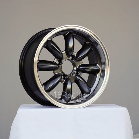 Rota Wheels RB 1560 4X108 20 73 Hyperblack with Polish Lip