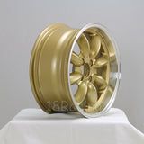 Rota Wheels RB 1580 4X100 20 57.1 Gold with Polish Lip