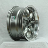 Rota Wheels RB 1570 4X100 25 57.1 Steel Grey with Polish Lip