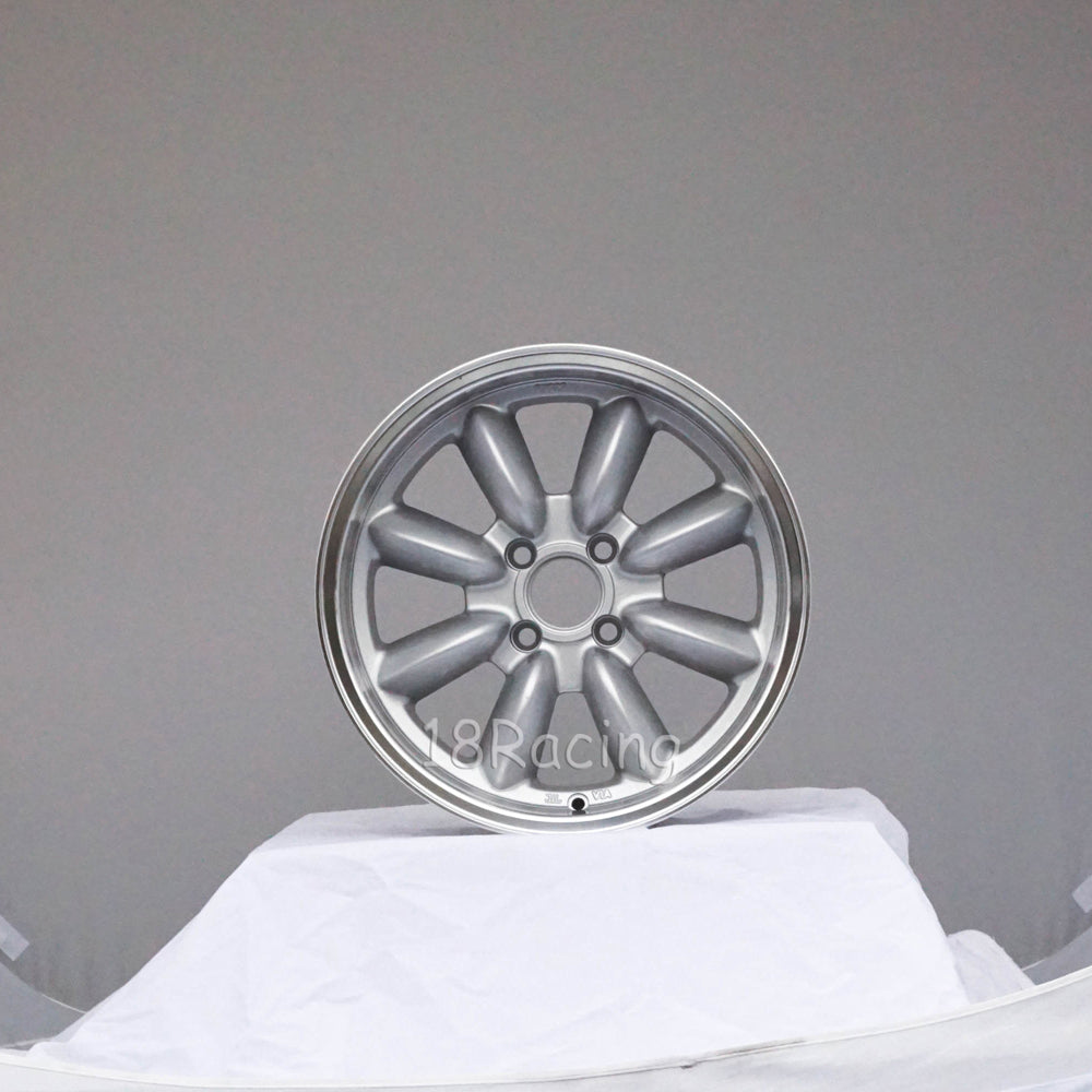 Rota Wheels RB 1570 4X95.25 25 57.1 Silver with Polish Lip