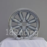 Rota Wheels RB 1580 4X100 35 67.1 Silver with Polish Lip