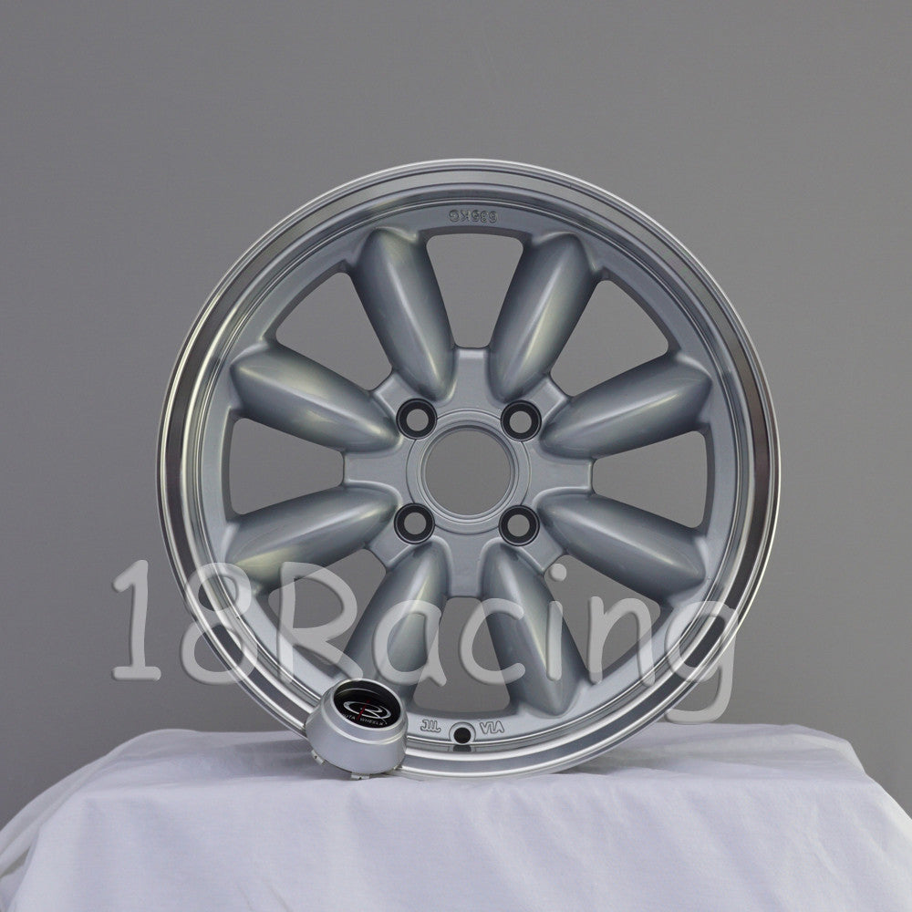 Rota Wheels RB 1570 4X110 20 73 Silver with Polish Lip