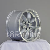 Rota Wheels RB 1580 4X100 35 67.1 Silver with Polish Lip