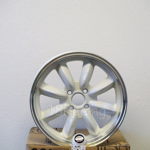 Rota Wheels RB 1570 4X100 35 67.1 White with Polish Lip