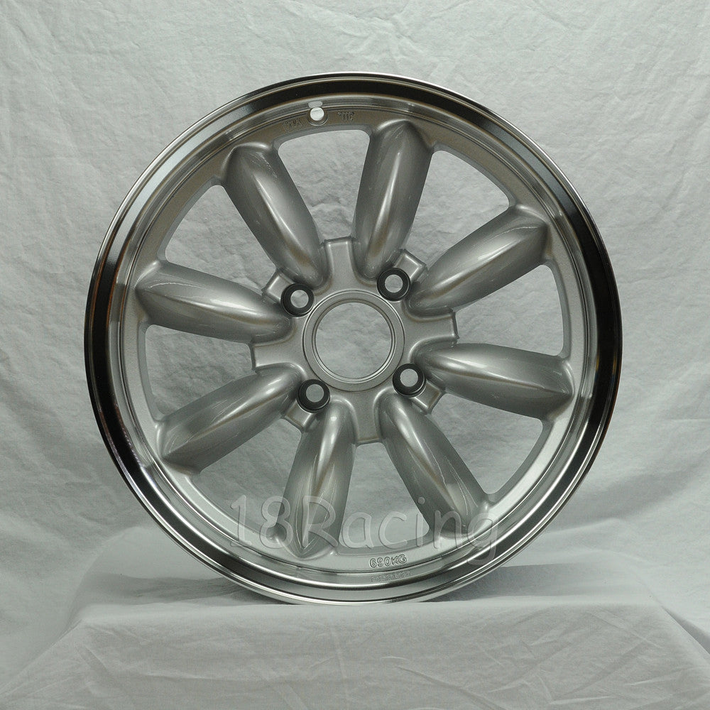 Rota Wheels RB 1670 4X108 30 73 silver with Polish Lip