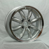 Rota Wheels RB 1670 4X95.25 25 57.1 Silver with Polish Lip