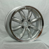 Rota Wheels RB 1670 4X108 30 73 silver with Polish Lip