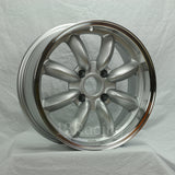 Rota Wheels RB 1670 4X100 40 56.1 Silver with Polish Lip