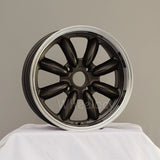 Rota Wheels RB 1670 4X114.3 10 73 Gunmetal  with Polish Lip