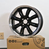 Rota Wheels RB 1570 4X114.3 4 73 Black with Polish Lip