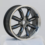 Rota Wheels RB 1775 4X100 45 56.1 Hyperblack with Polish Lip