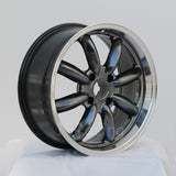 Rota Wheels RB 1775 4X100 45 56.1 Hyperblack with Polish Lip