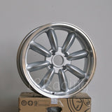 Rota Wheels RB 1775 4X108 20 67.1 Silver with Polish Lip