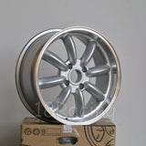 Rota Wheels RB 1775 4X100 45 56.1 Silver with Polish Lip