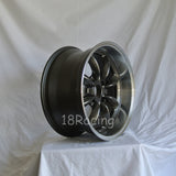 Rota Wheels RB 1785 4X114.3 4 73 Gunmetal with Polish Lip