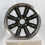 Rota Wheels RB 1775 4X100 45 56.1 Gunmetal with Polish Lip