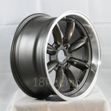Rota Wheels RB 1680 4X114.3 4 73 Gunmetal with Polish Lip