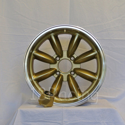 Rota Wheels RB 1670 4X108 30 73 Gold with Polish Lip