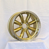 Rota Wheels RB 1670 4X108 30 73 Gold with Polish Lip